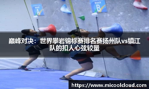 巅峰对决：世界攀岩锦标赛排名赛扬州队vs镇江队的扣人心弦较量